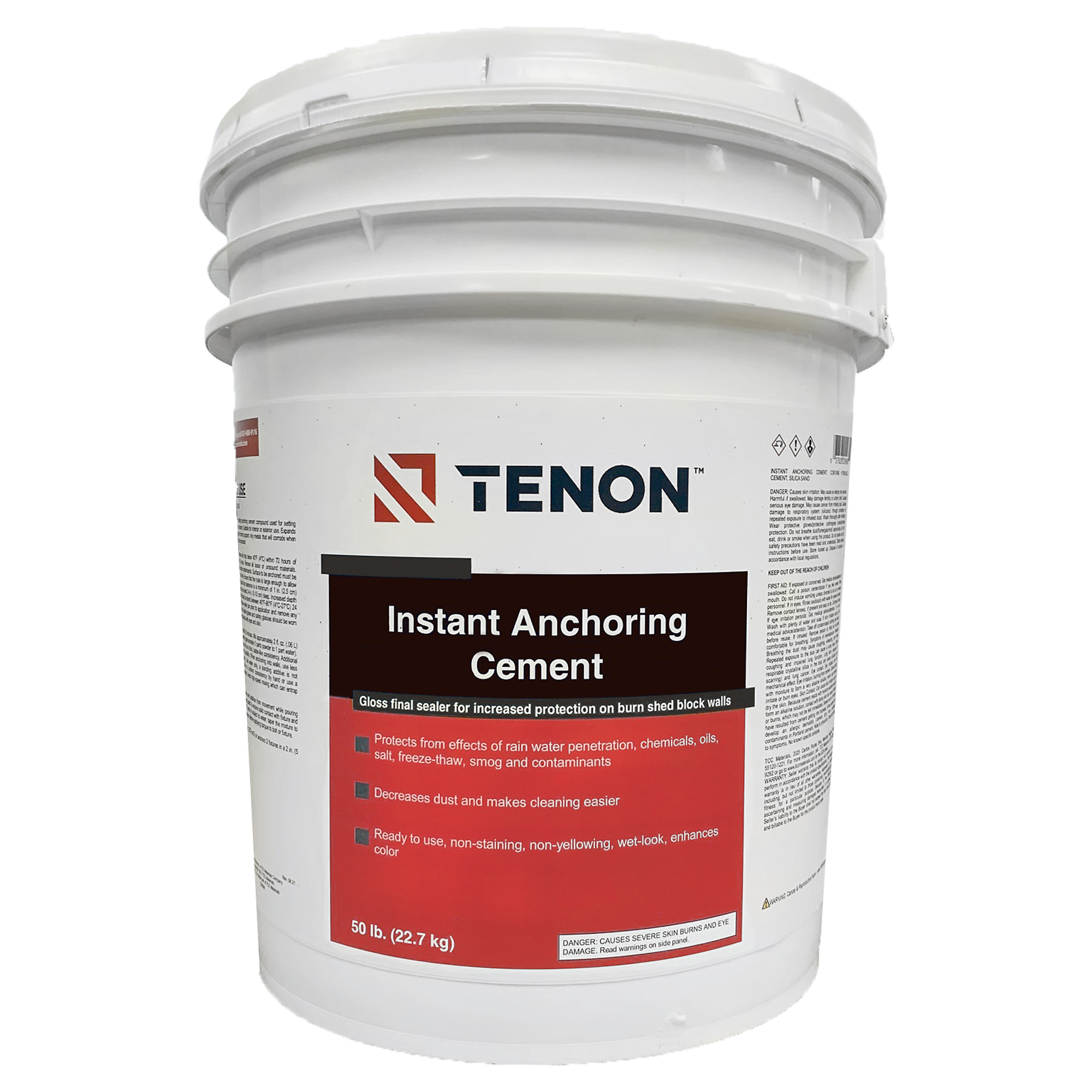 Tenon Instant Anchoring Cement, 50 Lbs., Model #120998